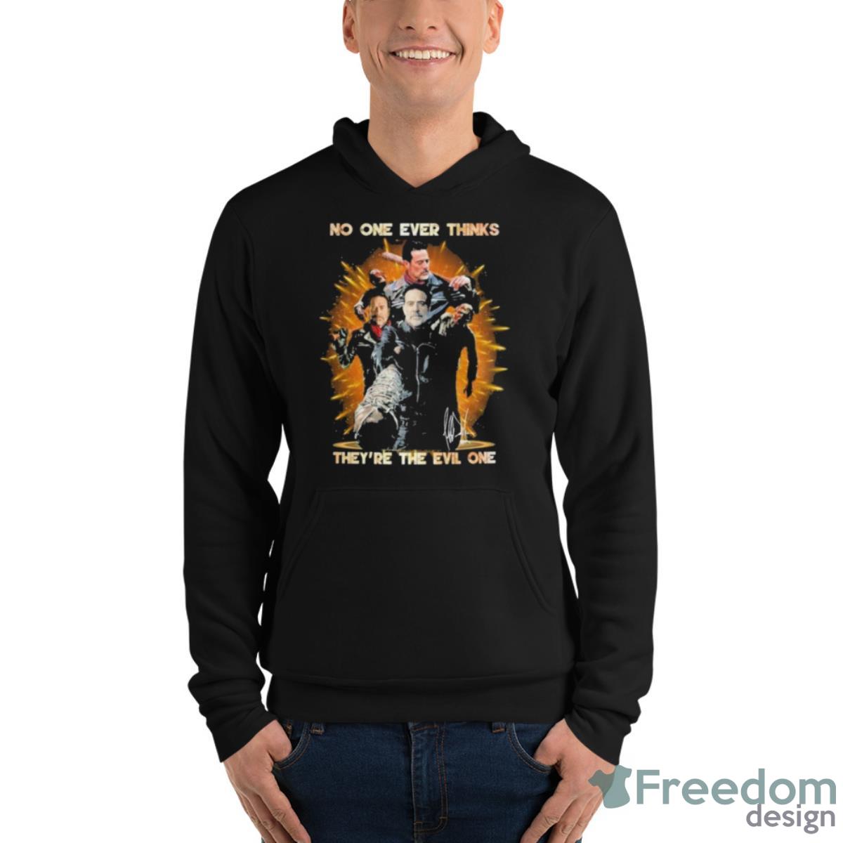 No One Ever Thinks They’re The Evil One Signature Shirt image No One Ever Thinks They’re The Evil One Signature Shirt - Unisex Fleece Pullover Hoodie