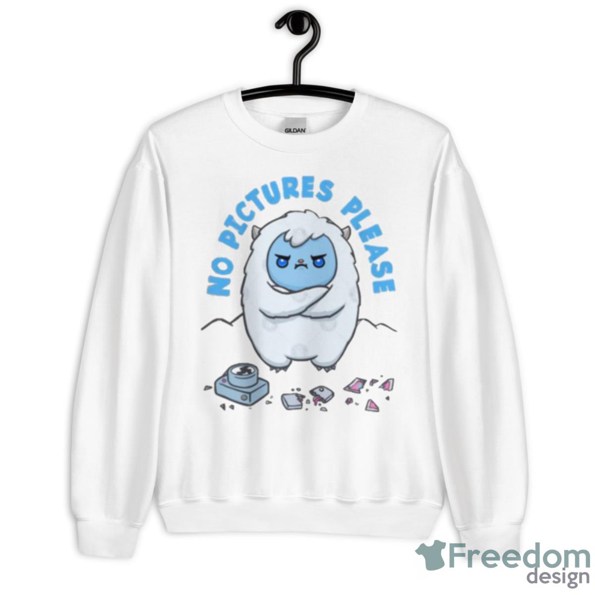 No Pictures Please Yeti Abominable Shirt - Unisex Heavy Blend Crewneck Sweatshirt