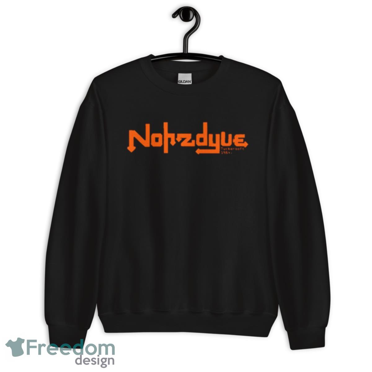 Nohzdyve Orange Logo Black Mirror Shirt - Unisex Crewneck Sweatshirt Nohzdyve Orange Logo Black Mirror Shirt - Unisex Crewneck Sweatshirt
