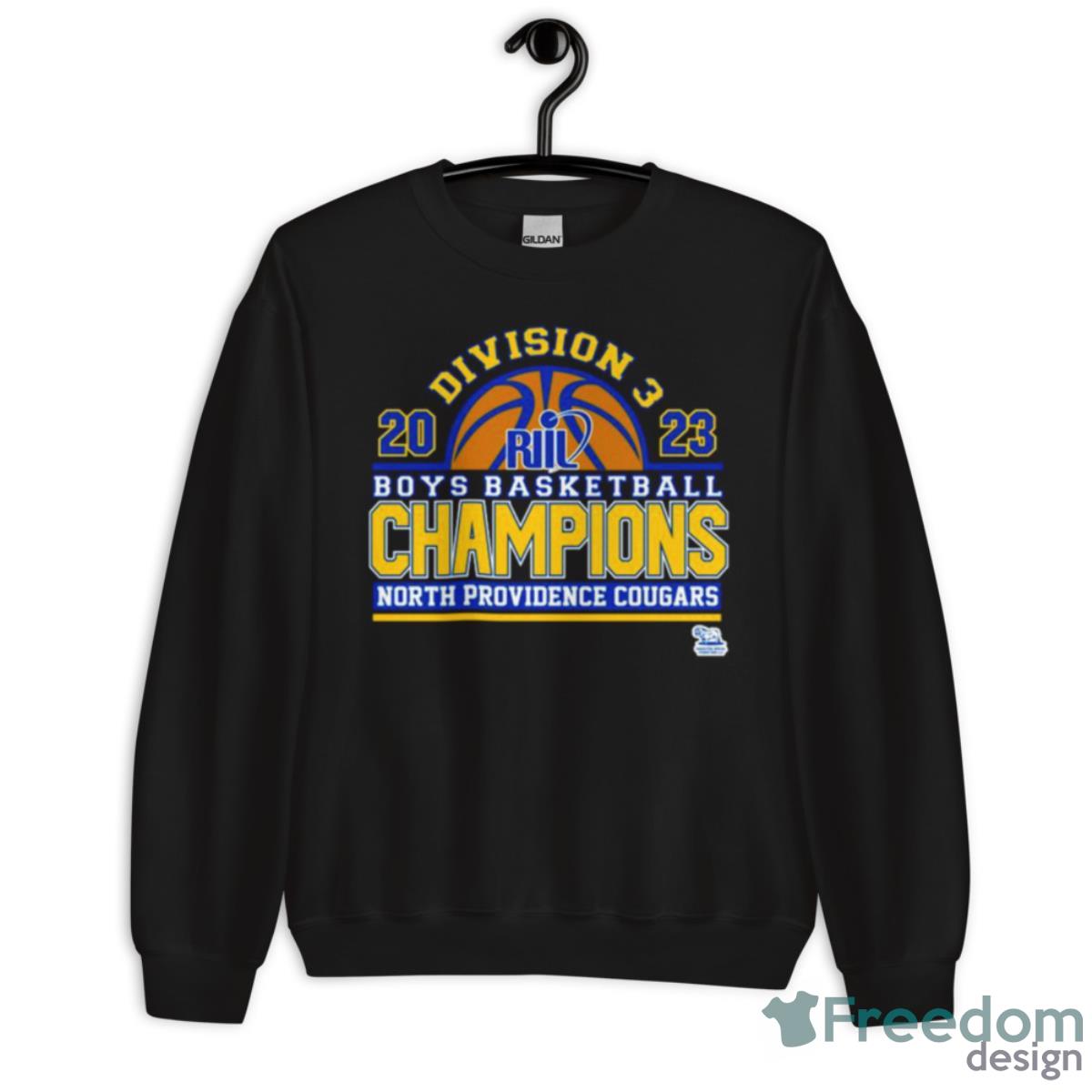 North Providence Cougars 2023 Division 3 Boys Basketball Champions Shirt