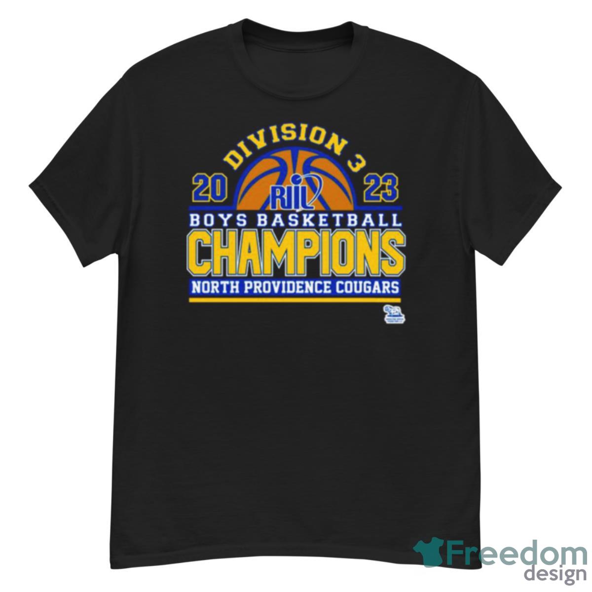 North Providence Cougars 2023 Division 3 Boys Basketball Champions T Shirt - G500 Men’s Classic T-Shirt