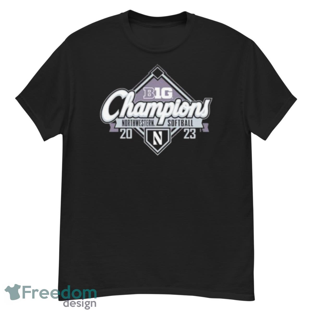 Northwestern Wildcats 2023 Big Ten Softball Regular Season Champions Shirt - G500 Men’s Classic T-Shirt