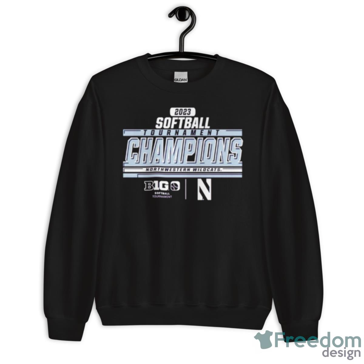 Northwestern Wildcats NCAA Big Ten Softball Conference Tournament Champions 2023 Shirt image Northwestern Wildcats NCAA Big Ten Softball Conference Tournament Champions 2023 Shirt - Unisex Crewneck Sweatshirt