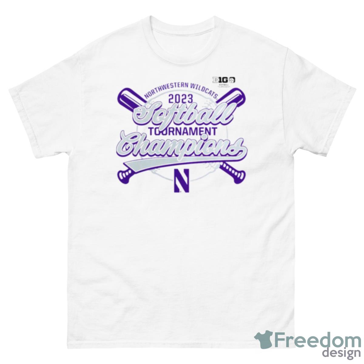 Northwestern Wildcats NCAA Big Ten Softball Conference Tournament Champions 2023 T Shirt - 500 Men’s Classic Tee Gildan