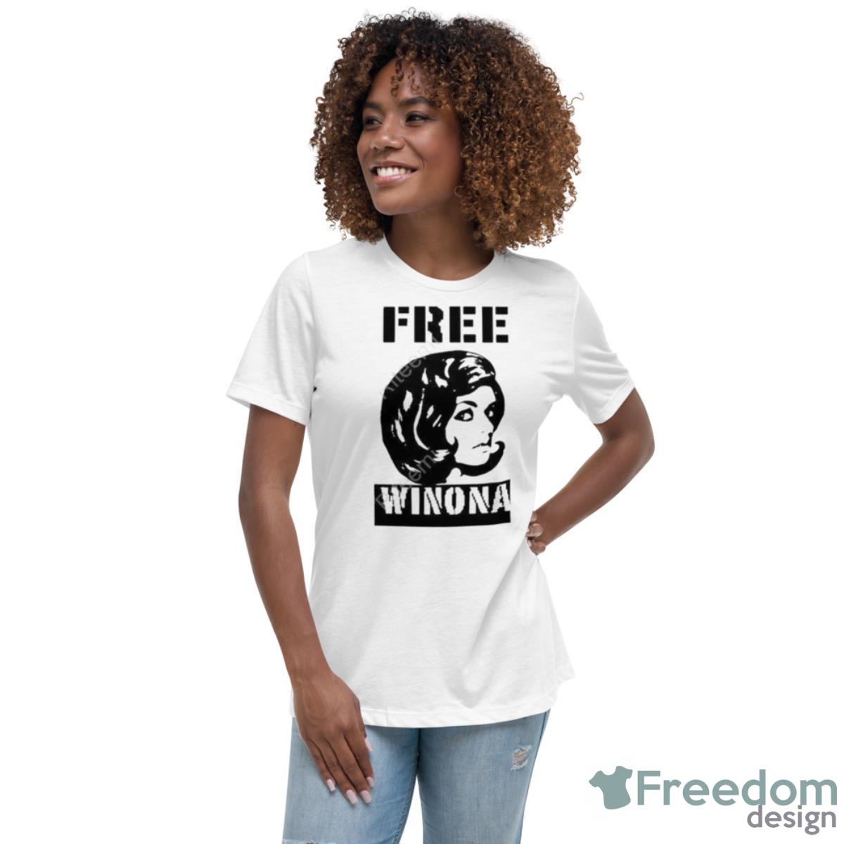 Notgwendalupe Free Winona Shirt - Womens Relaxed Short Sleeve Jersey Tee Notgwendalupe Free Winona Shirt - Womens Relaxed Short Sleeve Jersey Tee