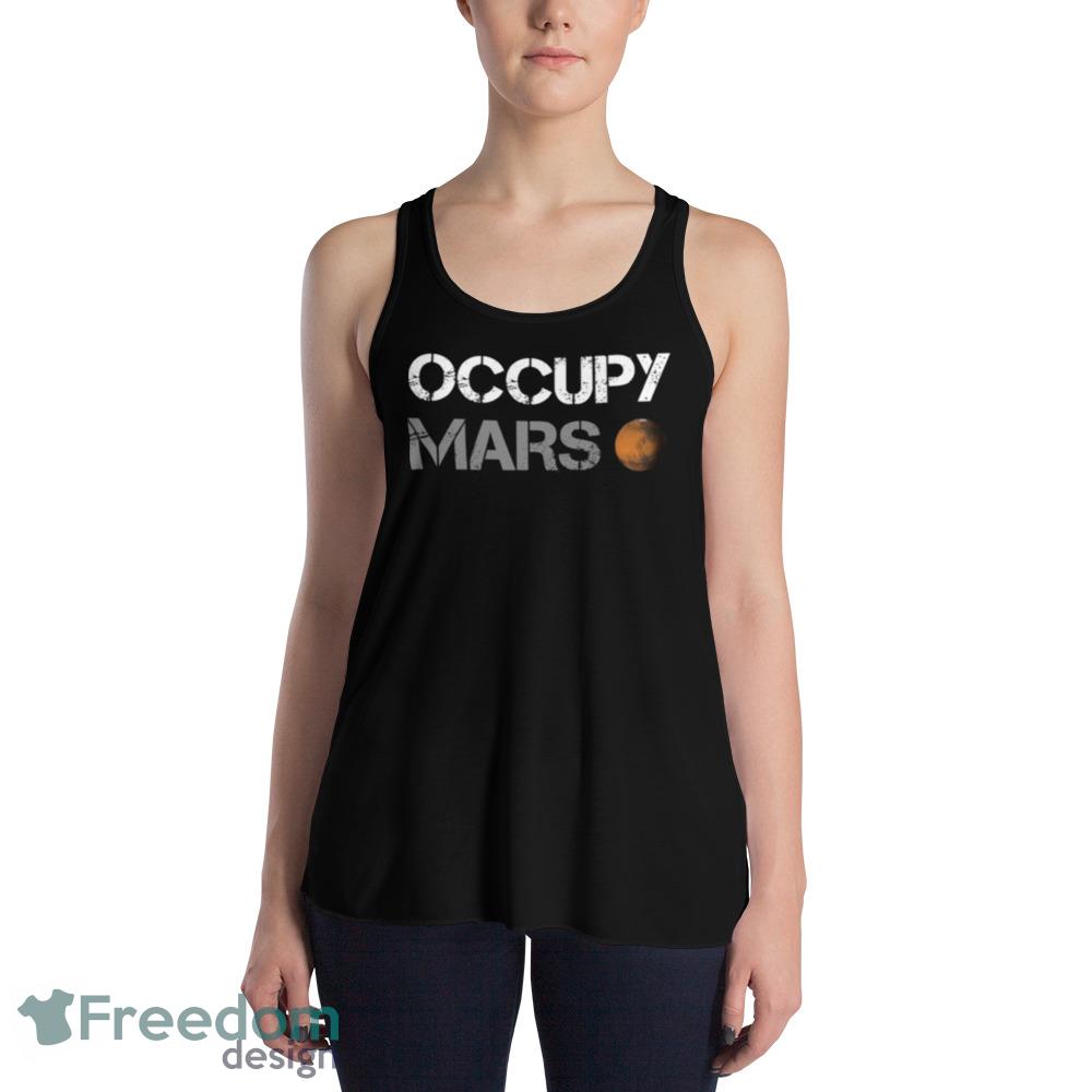 Occupy Mars Spacex Funny Black T Shirt - 8800 Womens Flowy Racerback Tank Occupy Mars Spacex Funny Black T Shirt - 8800 Womens Flowy Racerback Tank
