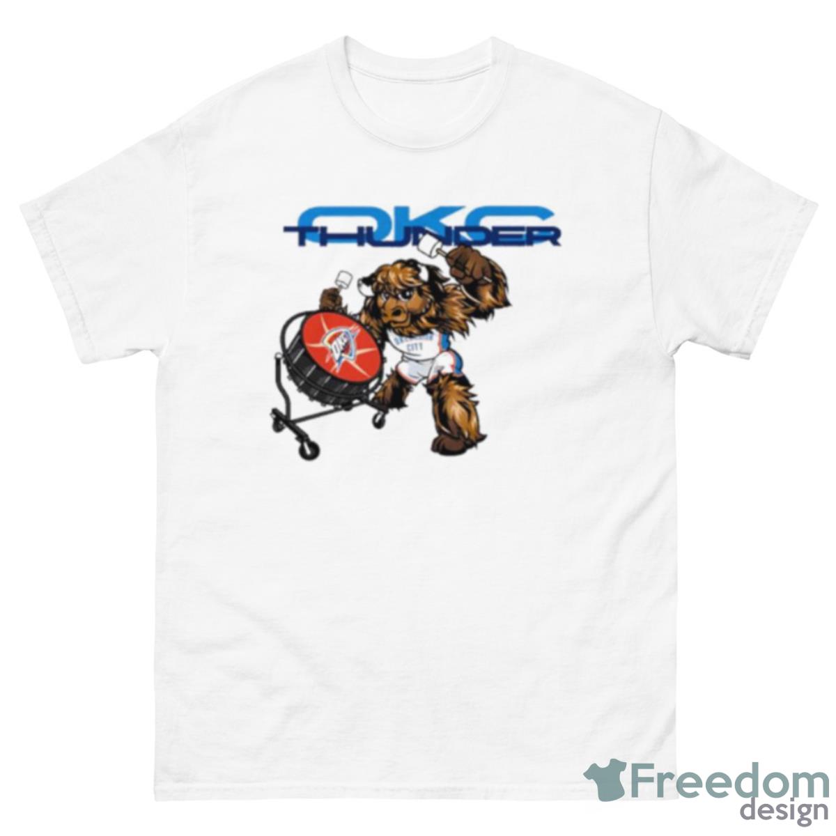 OKC Thunder Rumble Drum Roll Shirt - 500 Men’s Classic Tee Gildan