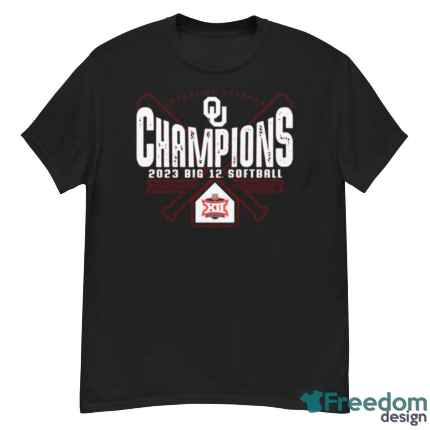 Oklahoma Sooners 2023 NCAA Big 12 Softball Conference Tournament Champions Locker Room T Shirt - G500 Men’s Classic T-Shirt