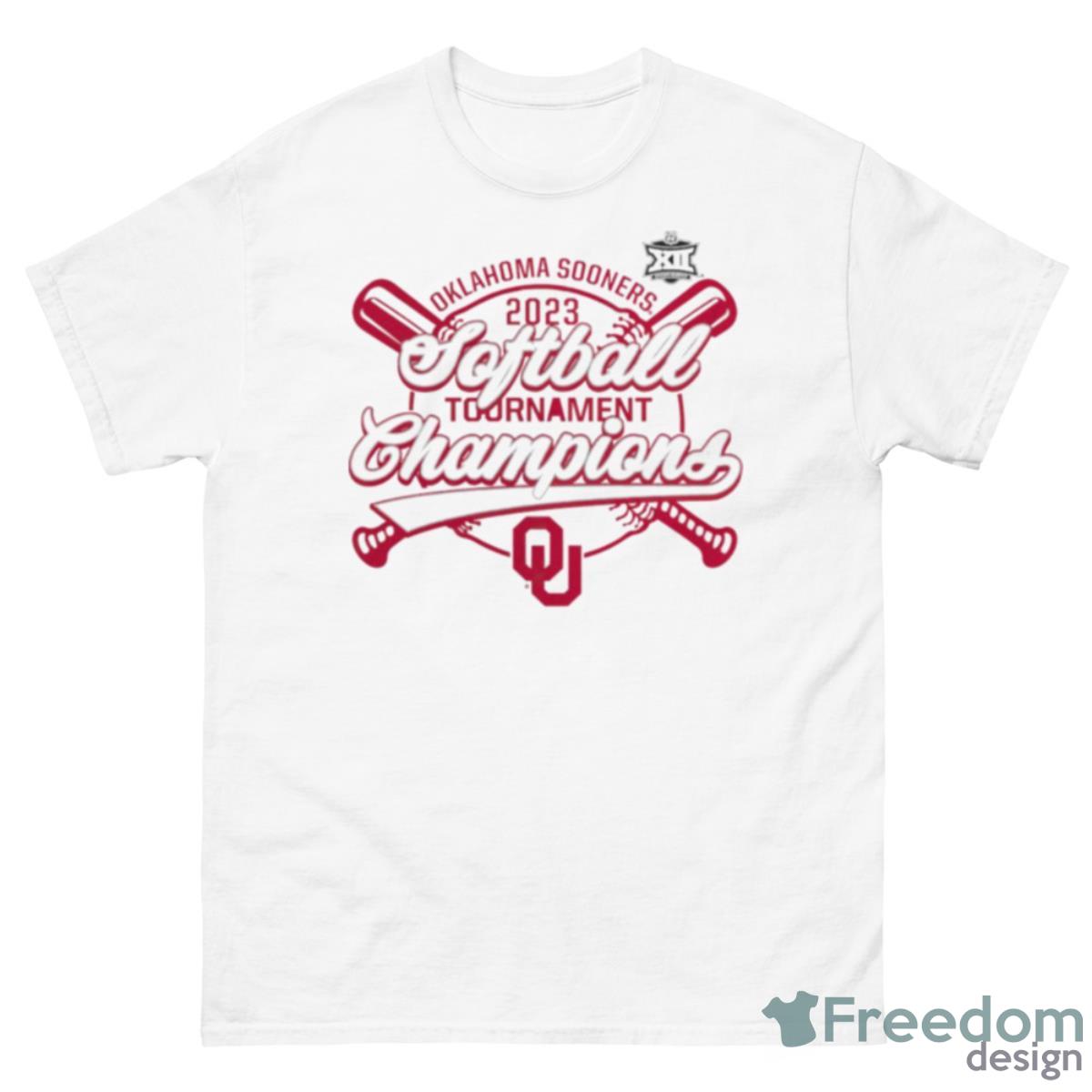 Oklahoma Sooners NCAA Big 12 Softball Conference Tournament Champions 2023 T Shirt - 500 Men’s Classic Tee Gildan