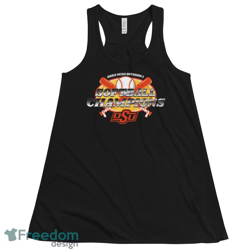 Oklahoma State Cowboys 2023 NCAA Division I Softball Champions Graphics Shirt - 8800 Womens Flowy Racerback Tank Oklahoma State Cowboys 2023 NCAA Division I Softball Champions Graphics Shirt - 8800 Womens Flowy Racerback Tank