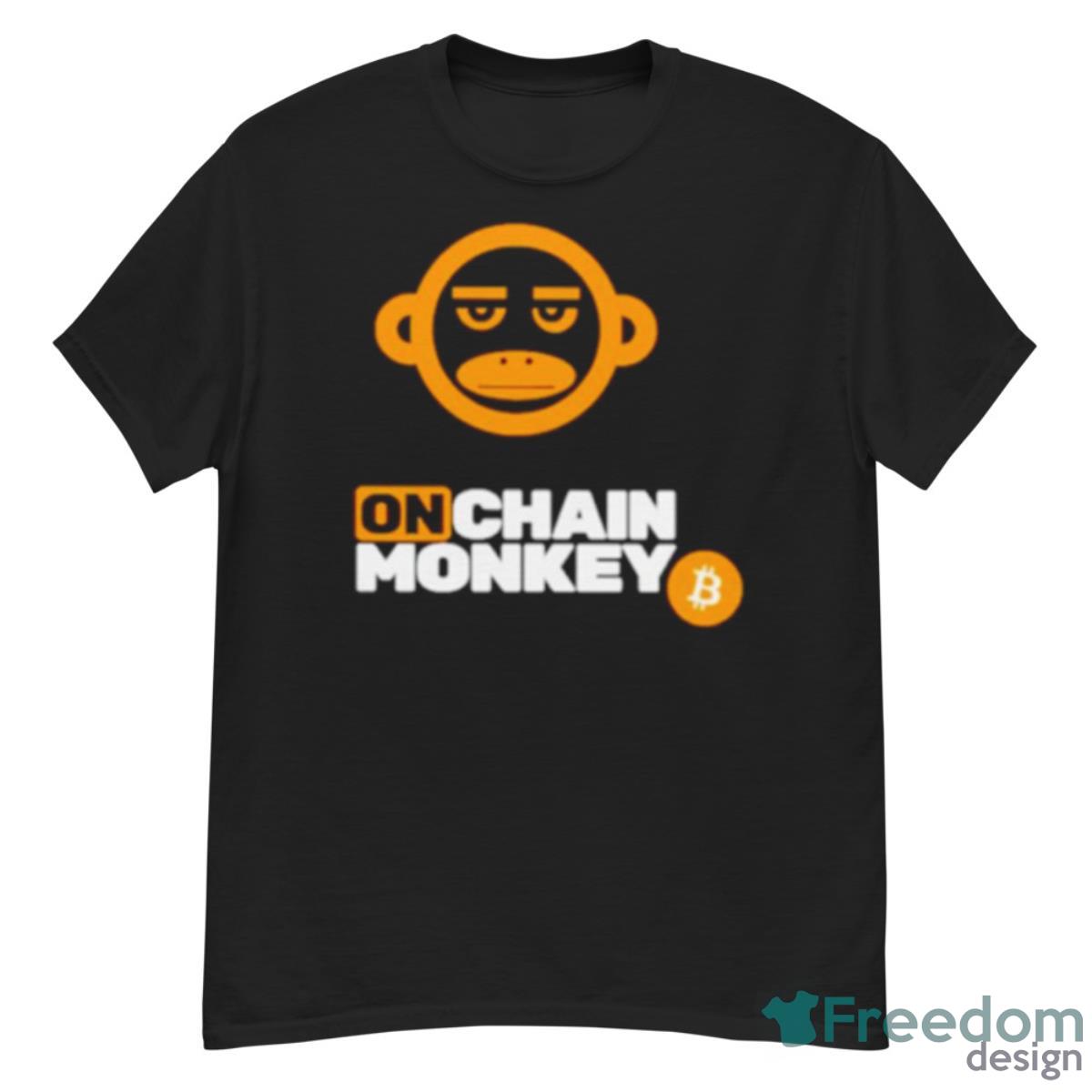 On Chain Monkey Bitcoin Shirt - G500 Men’s Classic T-Shirt