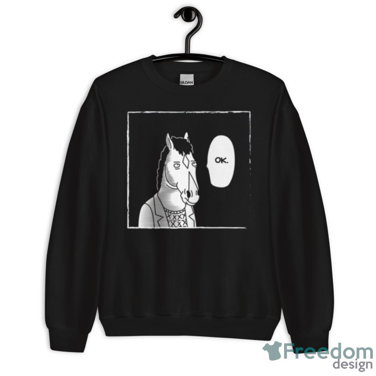 One Line Bojack Ok Bojack Horseman Shirt - Unisex Crewneck Sweatshirt One Line Bojack Ok Bojack Horseman Shirt - Unisex Crewneck Sweatshirt