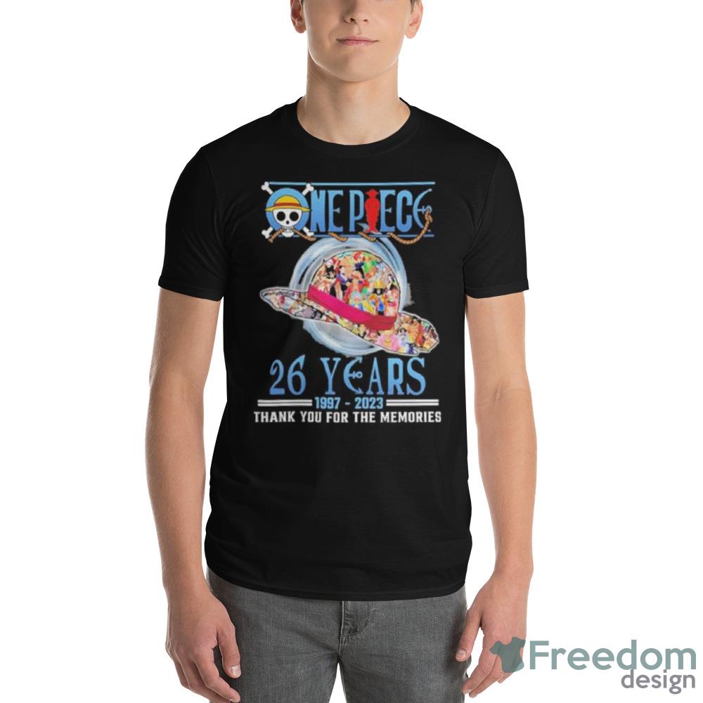 One Piece 26 Years 1997 2023 Thank You For The Memories Signatures 2023 Shirt