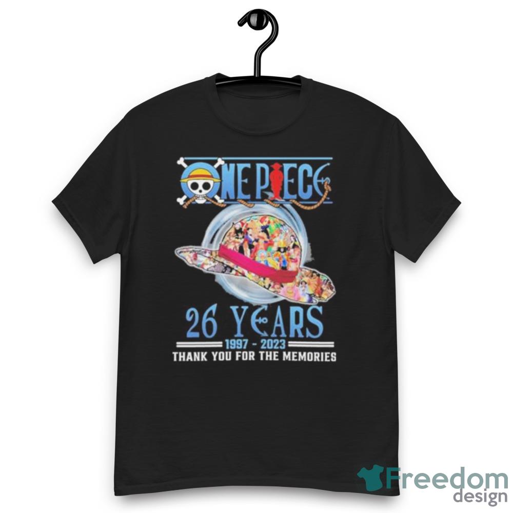 One Piece 26 Years 1997 2023 Thank You For The Memories Signatures 2023 Shirt