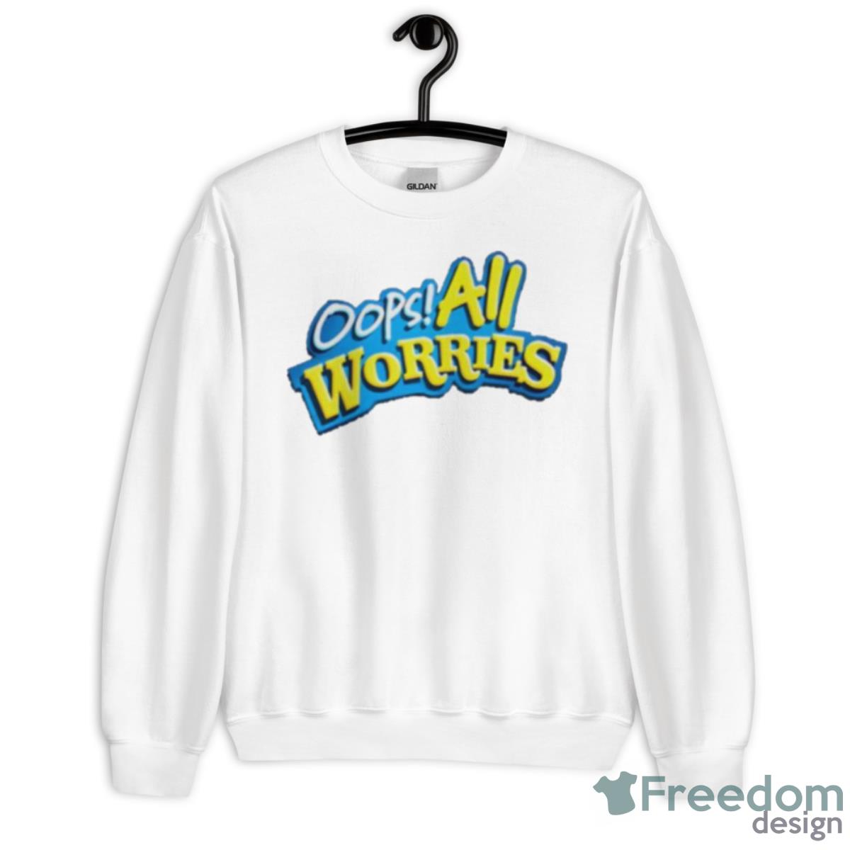 Oops All Worries Logo Shirt - Unisex Heavy Blend Crewneck Sweatshirt