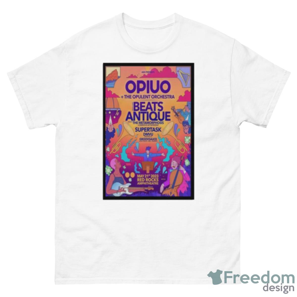Opiuo May 21 2023 Morrison CO Red Rocks Amphitheatre Poster Shirt - 500 Men’s Classic Tee Gildan