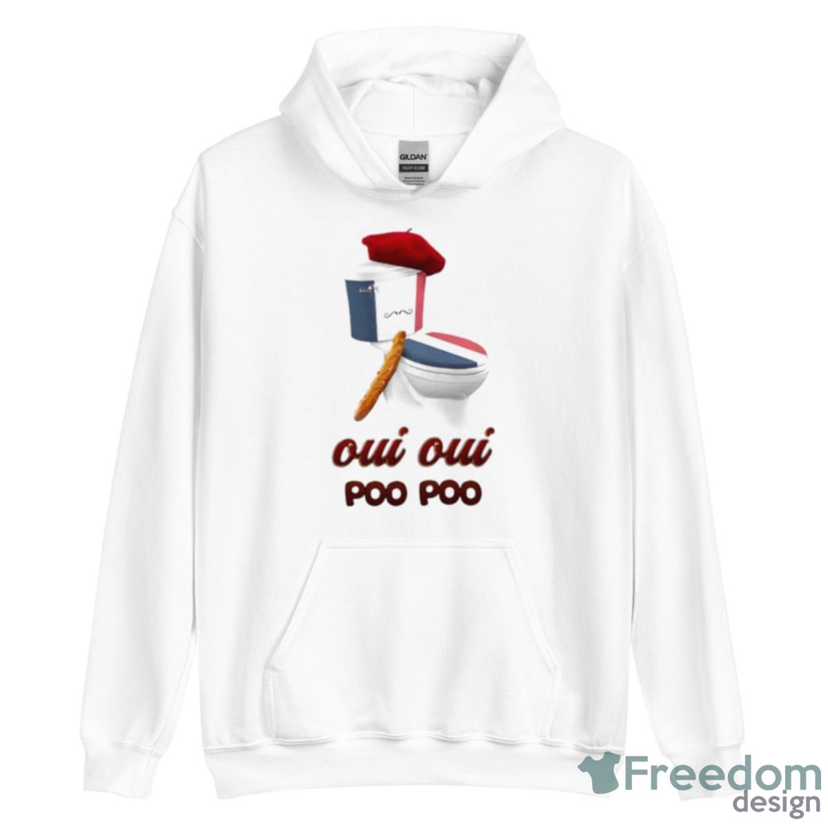 OuI OuI Poo Poo French Toilet Shirt image OuI OuI Poo Poo French Toilet Shirt - Unisex Heavy Blend Hooded Sweatshirt