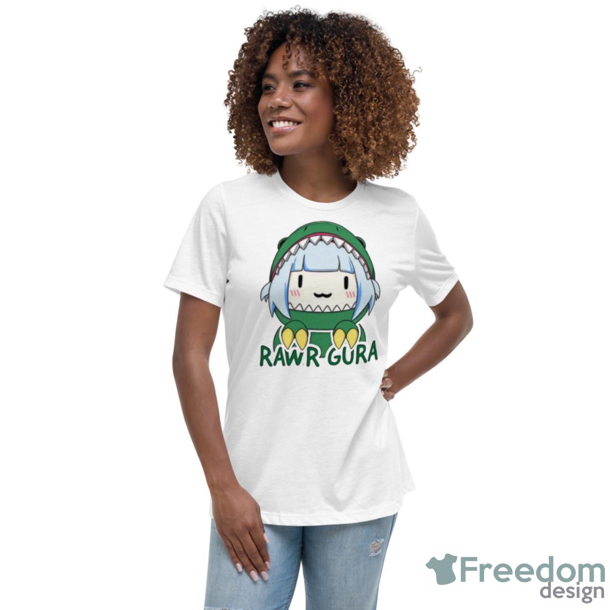 Ouro Kronii Hololive Dinosaur Girl Shirt - Womens Relaxed Short Sleeve Jersey Tee Ouro Kronii Hololive Dinosaur Girl Shirt - Womens Relaxed Short Sleeve Jersey Tee