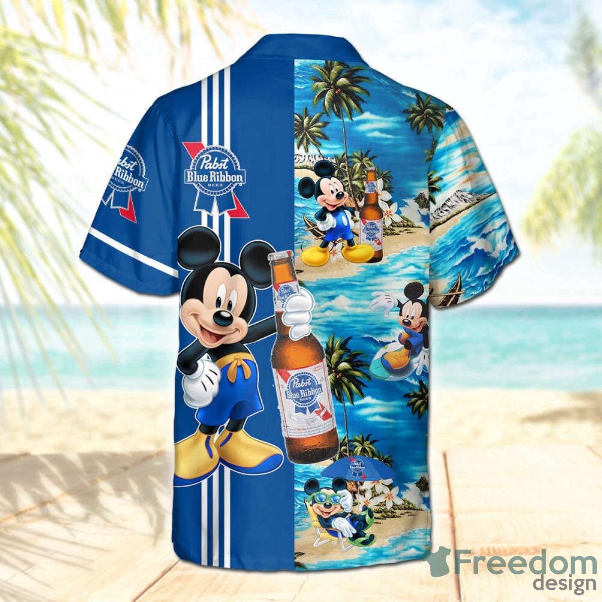 Pabstar Trek Blue Ribbon Mickey Mouse 3D Aloha Summer Beach Hawaiian Shirt Perfect Gift Product Photo 2