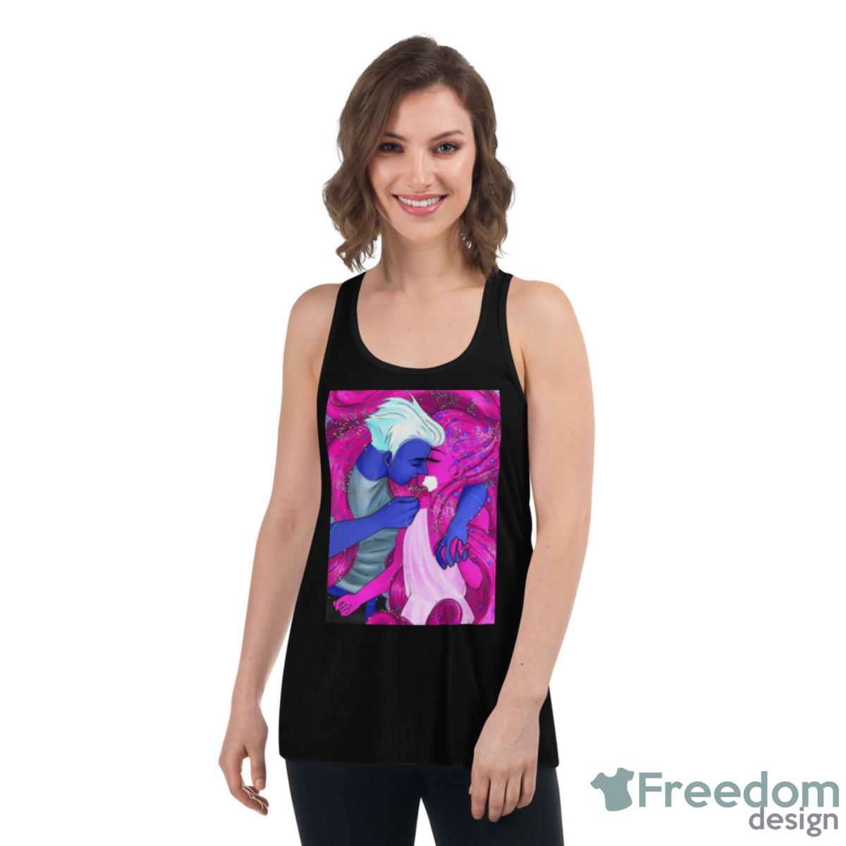 Painting Lore Olympus Underworld Shirt - Womens Flowy Racerback Tank Painting Lore Olympus Underworld Shirt - Womens Flowy Racerback Tank