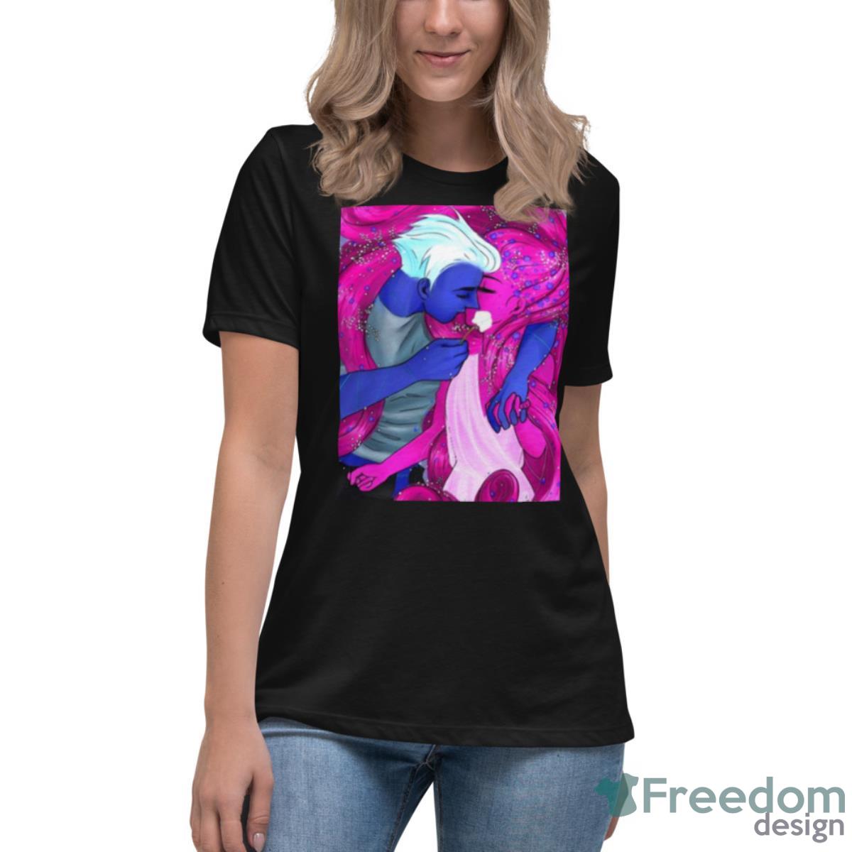 Painting Lore Olympus Underworld Shirt - Womens Relaxed Short Sleeve Jersey Tee Painting Lore Olympus Underworld Shirt - Womens Relaxed Short Sleeve Jersey Tee