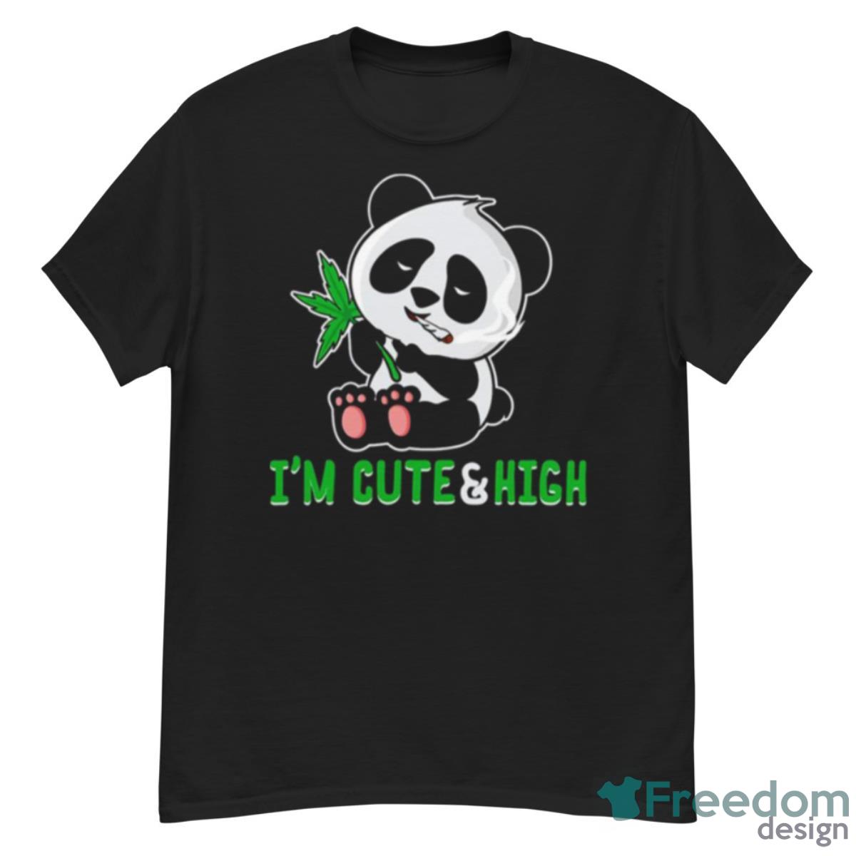 Panda Cannabis High Joke Panda Bear Shirt - G500 Men’s Classic T-Shirt