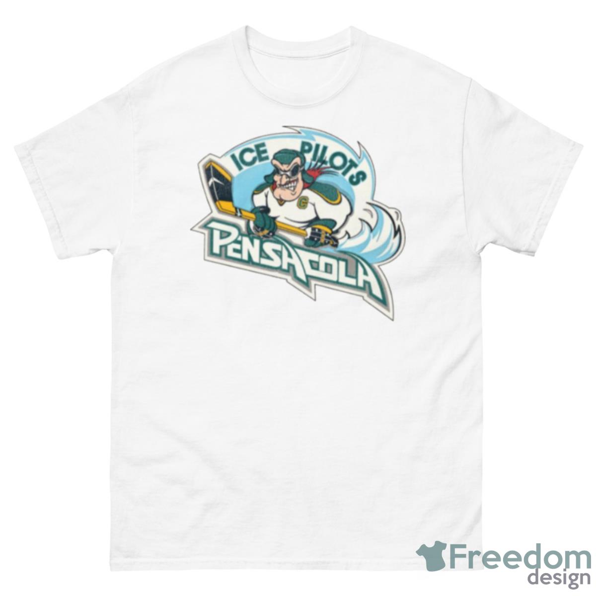 Pensacola Ice Pilots Retro Defunct Ice Hockey Shirt - 500 Men’s Classic Tee Gildan
