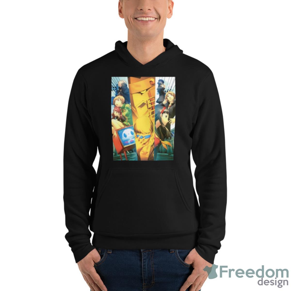 Persona 4 Cover Art Shirt - Unisex Fleece Pullover Hoodie Persona 4 Cover Art Shirt - Unisex Fleece Pullover Hoodie