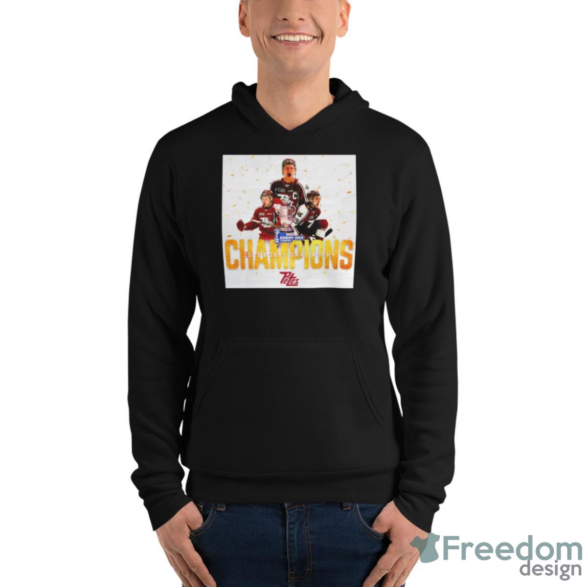 Peterborough Petes 2023 Bobby Orr Trophy Champions Shirt - Unisex Fleece Pullover Hoodie Peterborough Petes 2023 Bobby Orr Trophy Champions Shirt - Unisex Fleece Pullover Hoodie