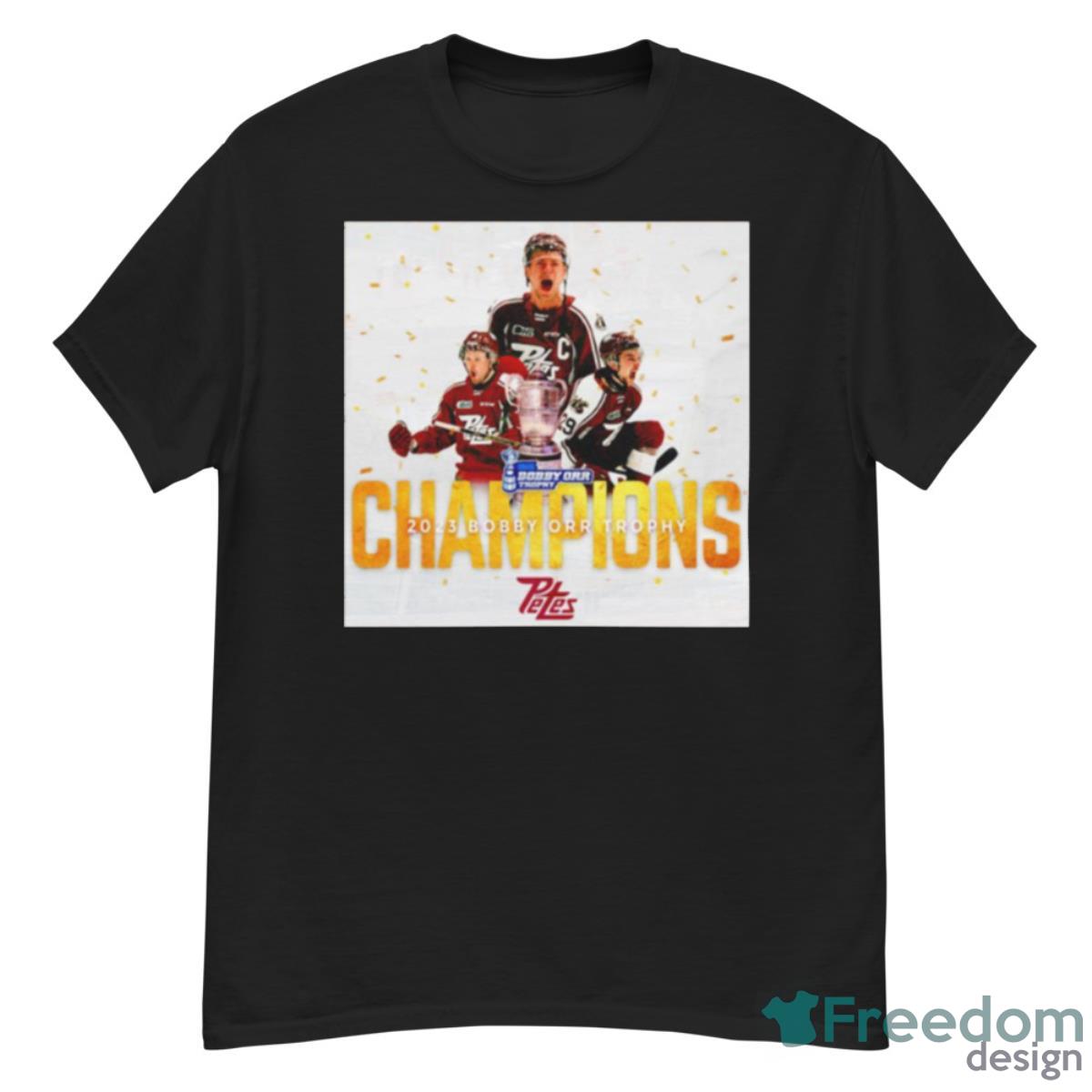 Peterborough Petes 2023 Bobby Orr Trophy Champions Shirt - G500 Men’s Classic T-Shirt