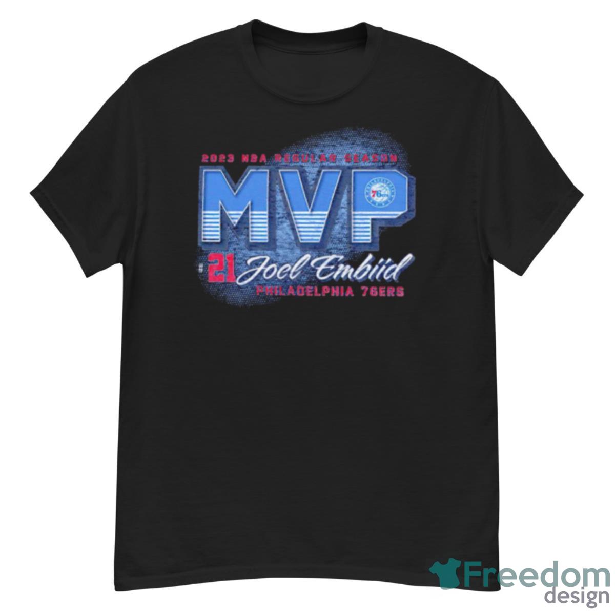 Philadelphia 76ers Joel Embiid MVP 2023 NBA Regular Season Shirt - G500 Men’s Classic T-Shirt