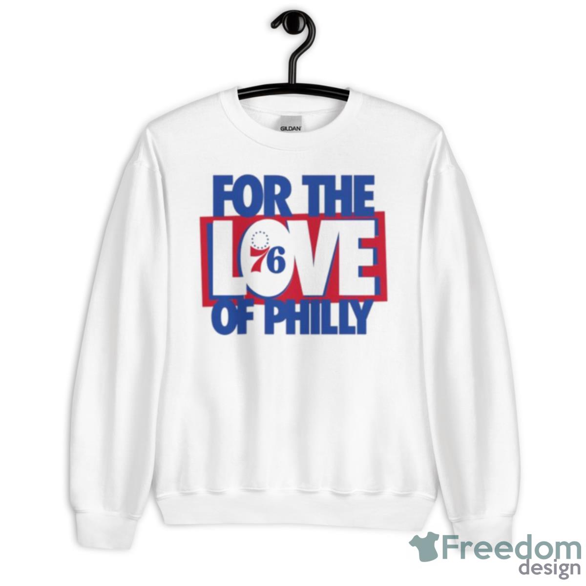 Philadelphia 76ers NBA 2023 Eastern Conference Semifinals #ForTheLoveOfPhilly Shirt - Unisex Heavy Blend Crewneck Sweatshirt