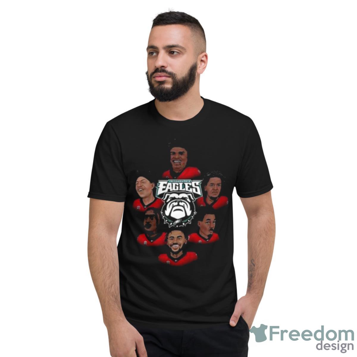 Philadelphia Eagles And Georgia Bulldogs Jalen Carter Draft Philly Shirt - Short Sleeve T-Shirt