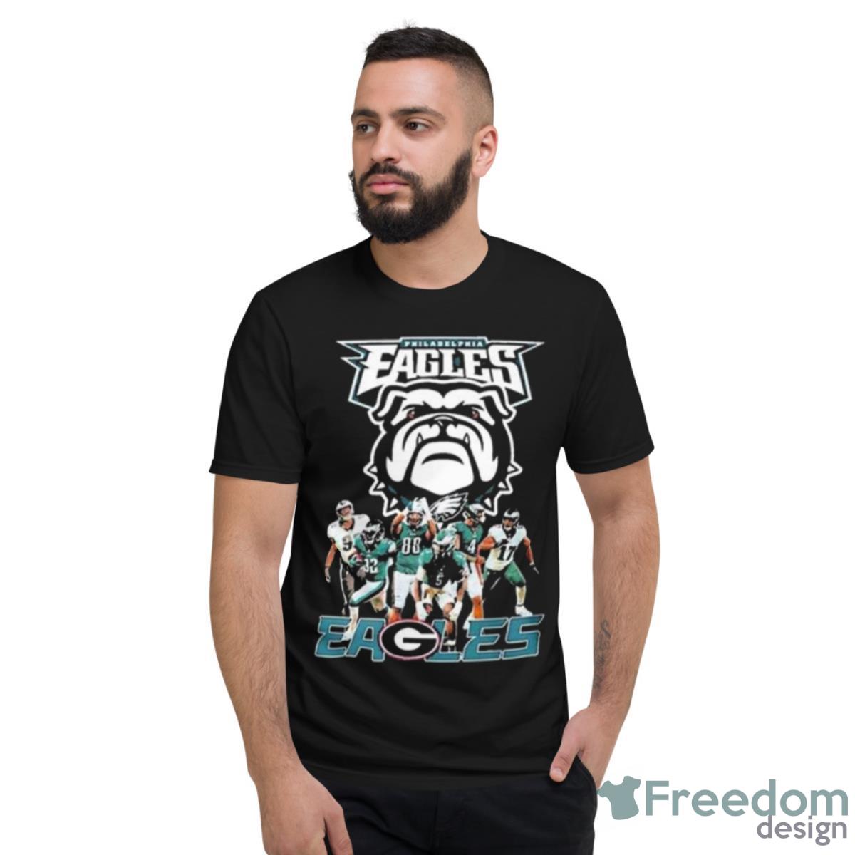 Philadelphia Eagles Georgia Bulldogs Dawgs Eagles Nfl Draft Players Shirt - Short Sleeve T-Shirt