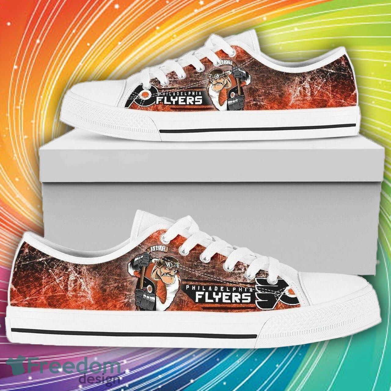 Philadelphia Flyers NHL Hockey 5 Low Top Sneakers Low Top Shoes Men And Women For Fans - Philadelphia Flyers NHL Hockey 5 Low Top Sneakers Low Top Shoes LT0055_1