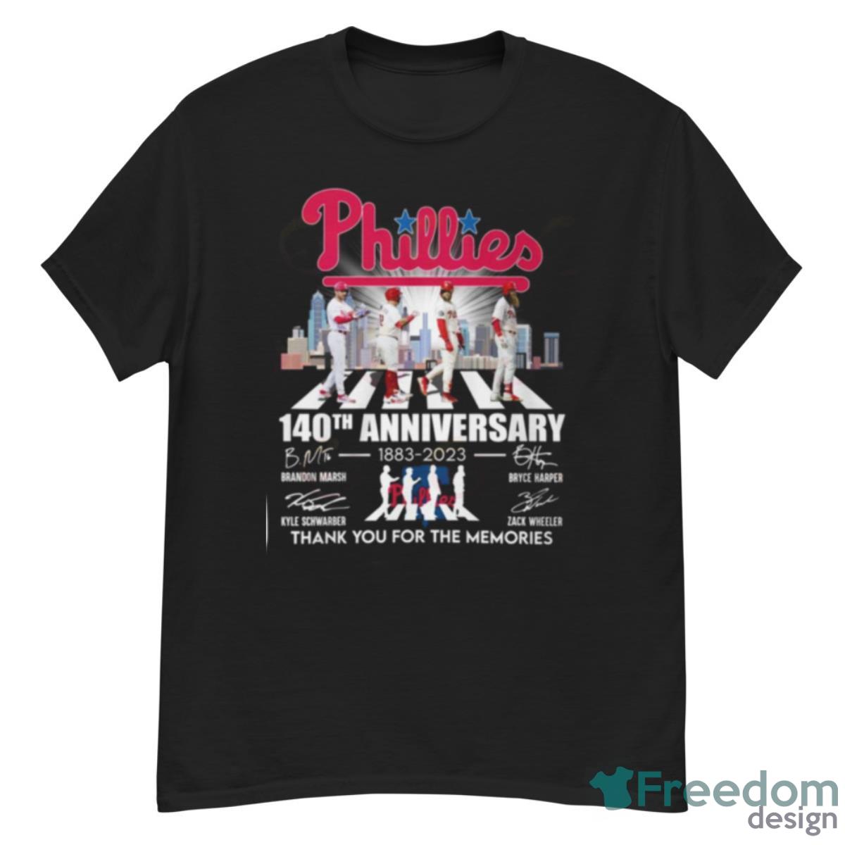 Phillies 140th Anniversary 1883 – 2023 Thank You For The Memories T Shirt - G500 Men’s Classic T-Shirt