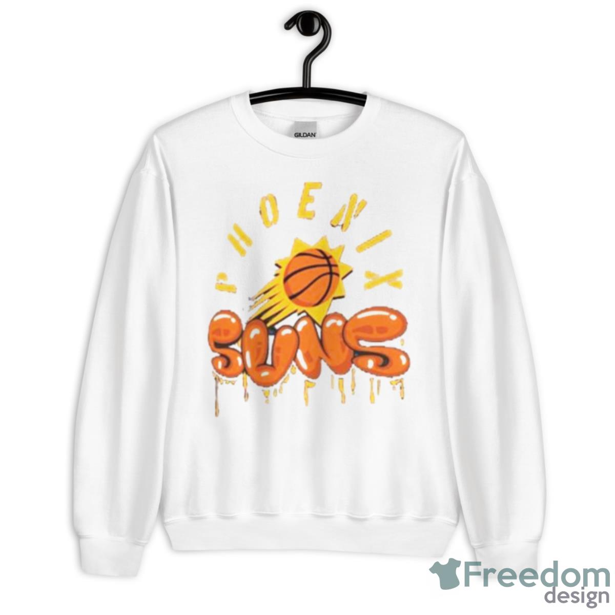 Phoenix Suns Stadium Street Art Dark Crystal Washed Shirt - Unisex Heavy Blend Crewneck Sweatshirt