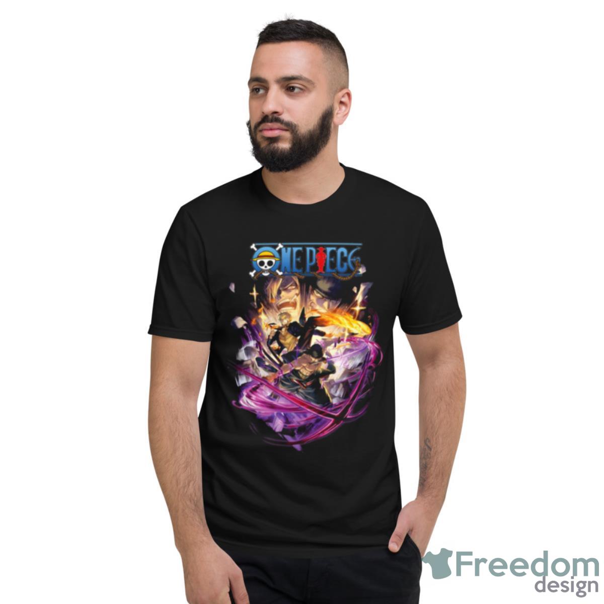 Pirate Hunter Zoro Sanji One Piece Series Amazing Art Shirt - Short Sleeve T-Shirt