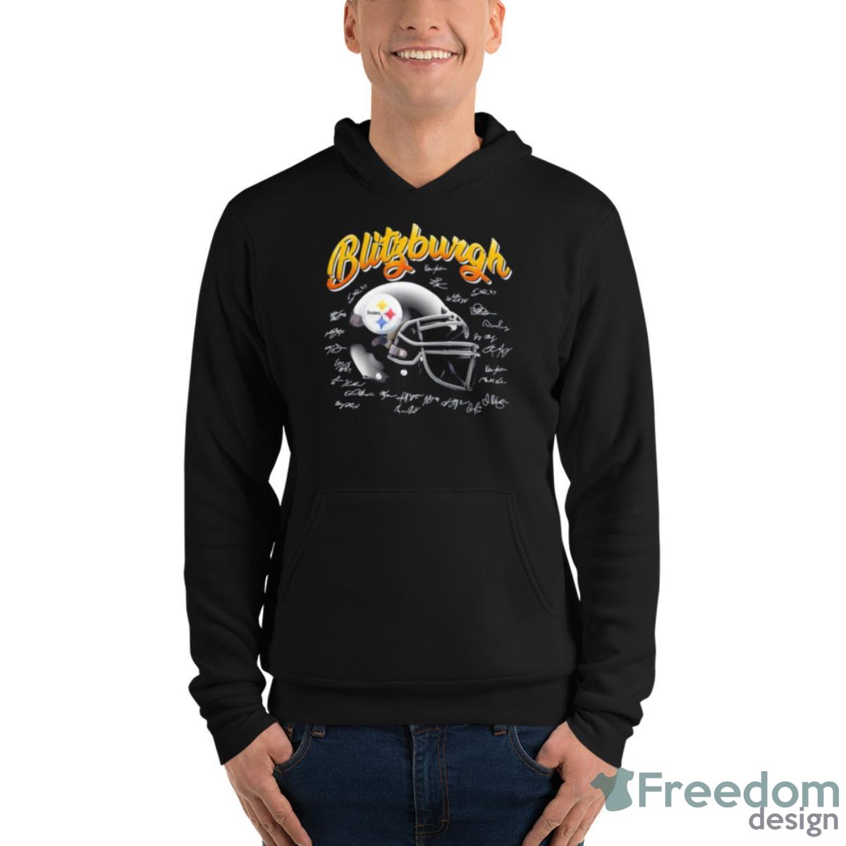Pittsburgh Hat Steelers Signature Shirt image Pittsburgh Hat Steelers Signature Shirt - Unisex Fleece Pullover Hoodie
