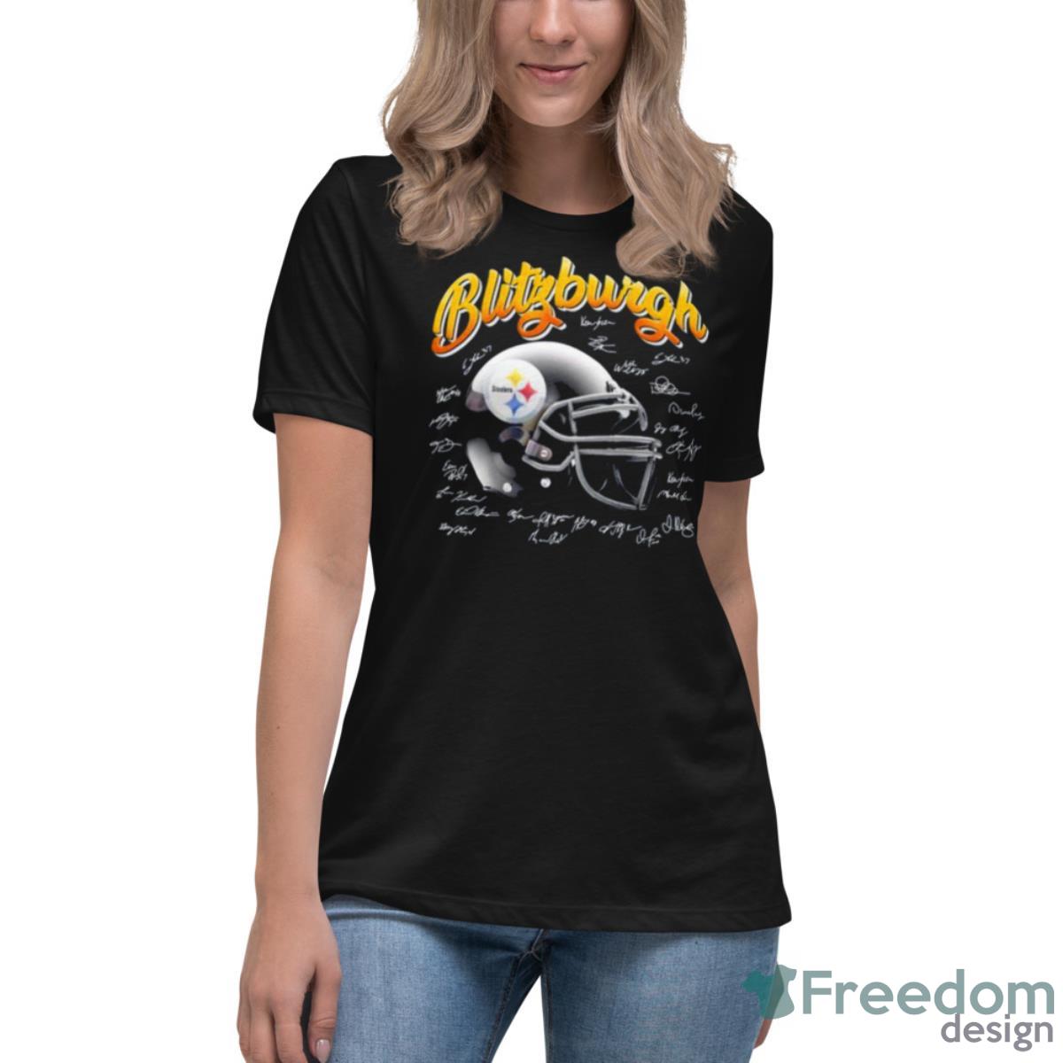 Pittsburgh Hat Steelers Signature Shirt - Womens Relaxed Short Sleeve Jersey Tee Pittsburgh Hat Steelers Signature Shirt - Womens Relaxed Short Sleeve Jersey Tee
