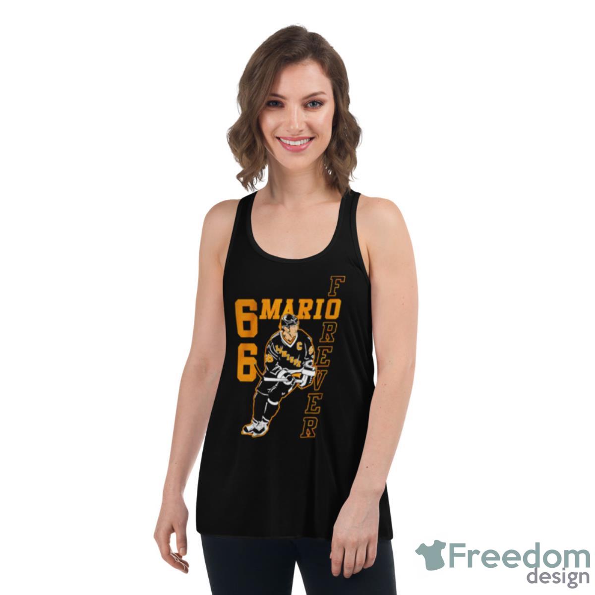 Pittsburgh Penguins Mario Lemieux Mario 66 Shirt - Womens Flowy Racerback Tank Pittsburgh Penguins Mario Lemieux Mario 66 Shirt - Womens Flowy Racerback Tank