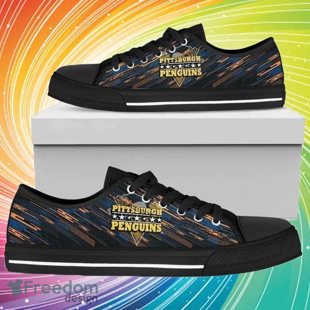Pittsburgh Penguins NHL Hockey 2 Low Top Sneakers Low Top Shoes Men And Women For Fans - Pittsburgh Penguins NHL Hockey 2 Low Top Sneakers Low Top Shoes LT0523_1