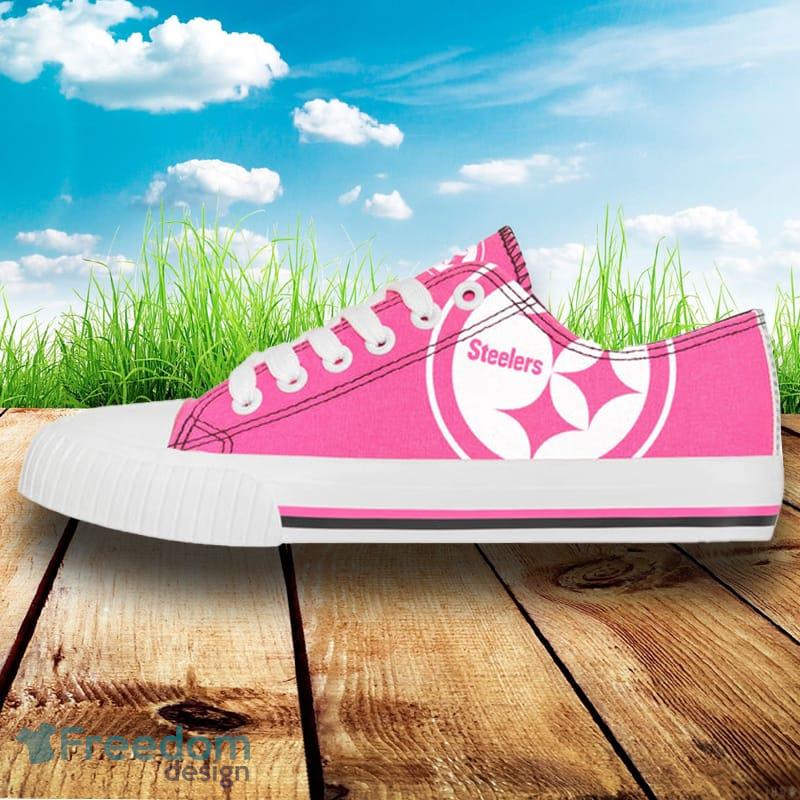 Pittsburgh Steelers NFL Men And Women Highlights Low Top Canvas Shoe For Fans - Pittsburgh Steelers NFL Womens Highlights Low Top Canvas Shoe_2