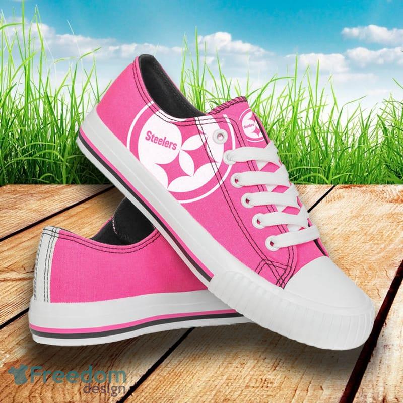 Pittsburgh Steelers NFL Men And Women Highlights Low Top Canvas Shoe For Fans - Pittsburgh Steelers NFL Womens Highlights Low Top Canvas Shoe_1