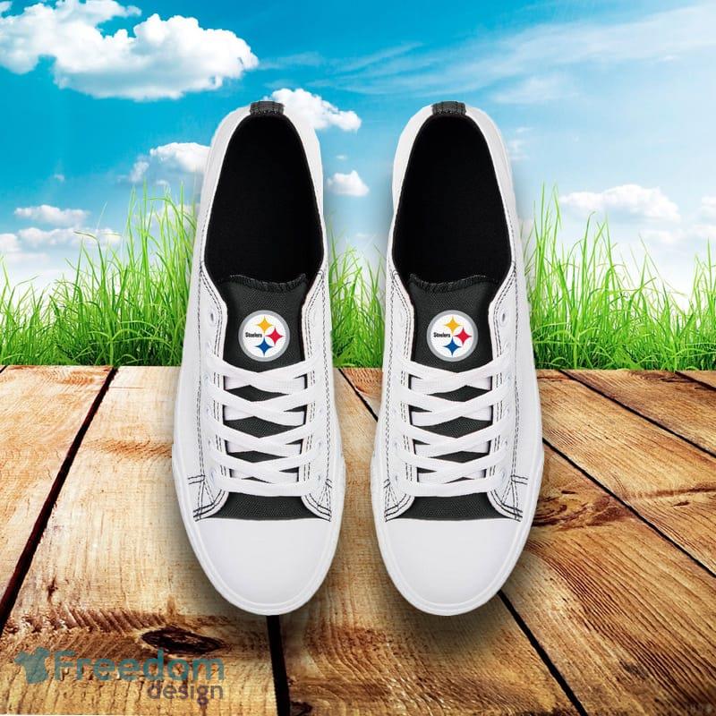 Pittsburgh Steelers NFL Womens Midsole White Sneakers