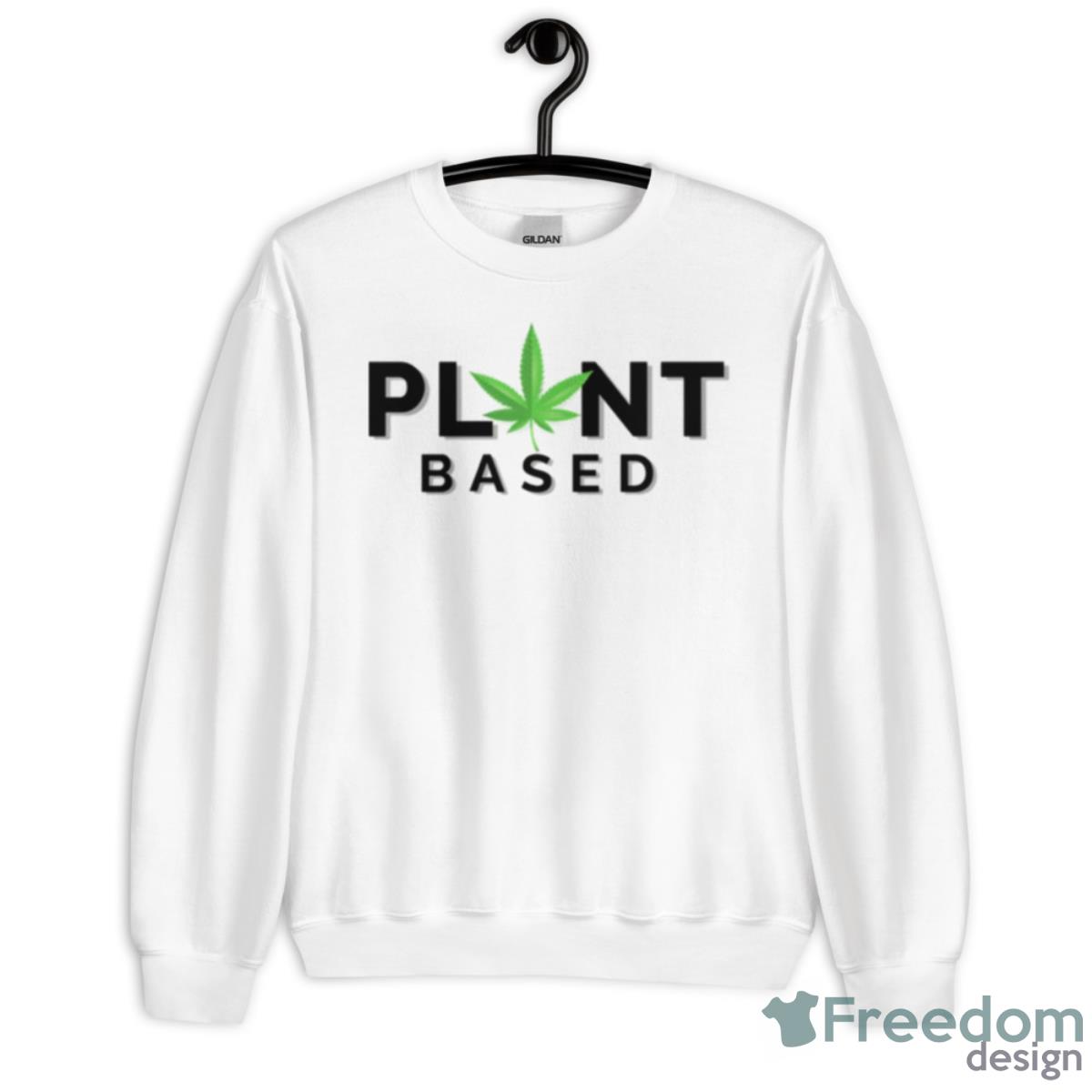 Plant Based Happy 420 Vegan Happy 420 Shirt - Unisex Heavy Blend Crewneck Sweatshirt