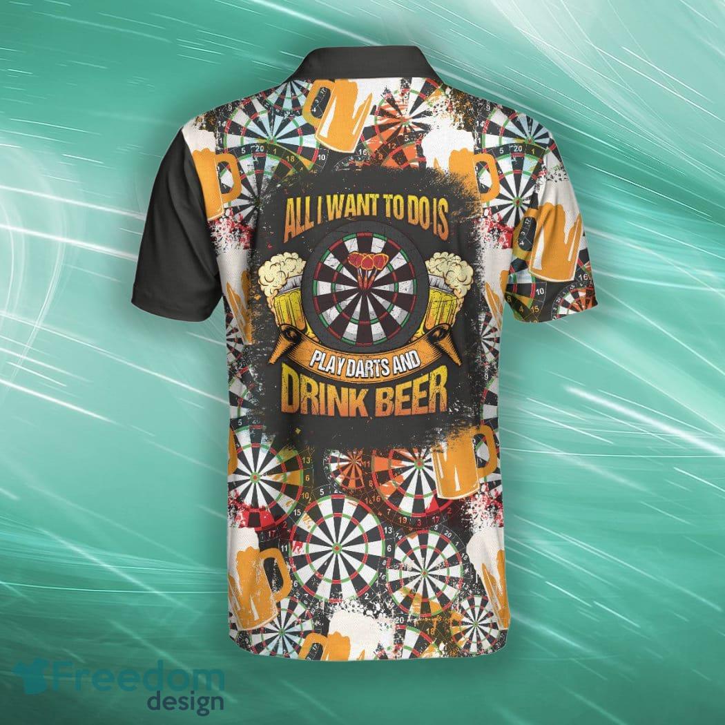 Play Darts And Drink Beer V1 Short Sleeve Polo Shirt, Polo Shirts For Men And Women - Play Darts And Drink Beer V1 Short Sleeve Polo Shirt, Polo Shirts For Men And Women_2