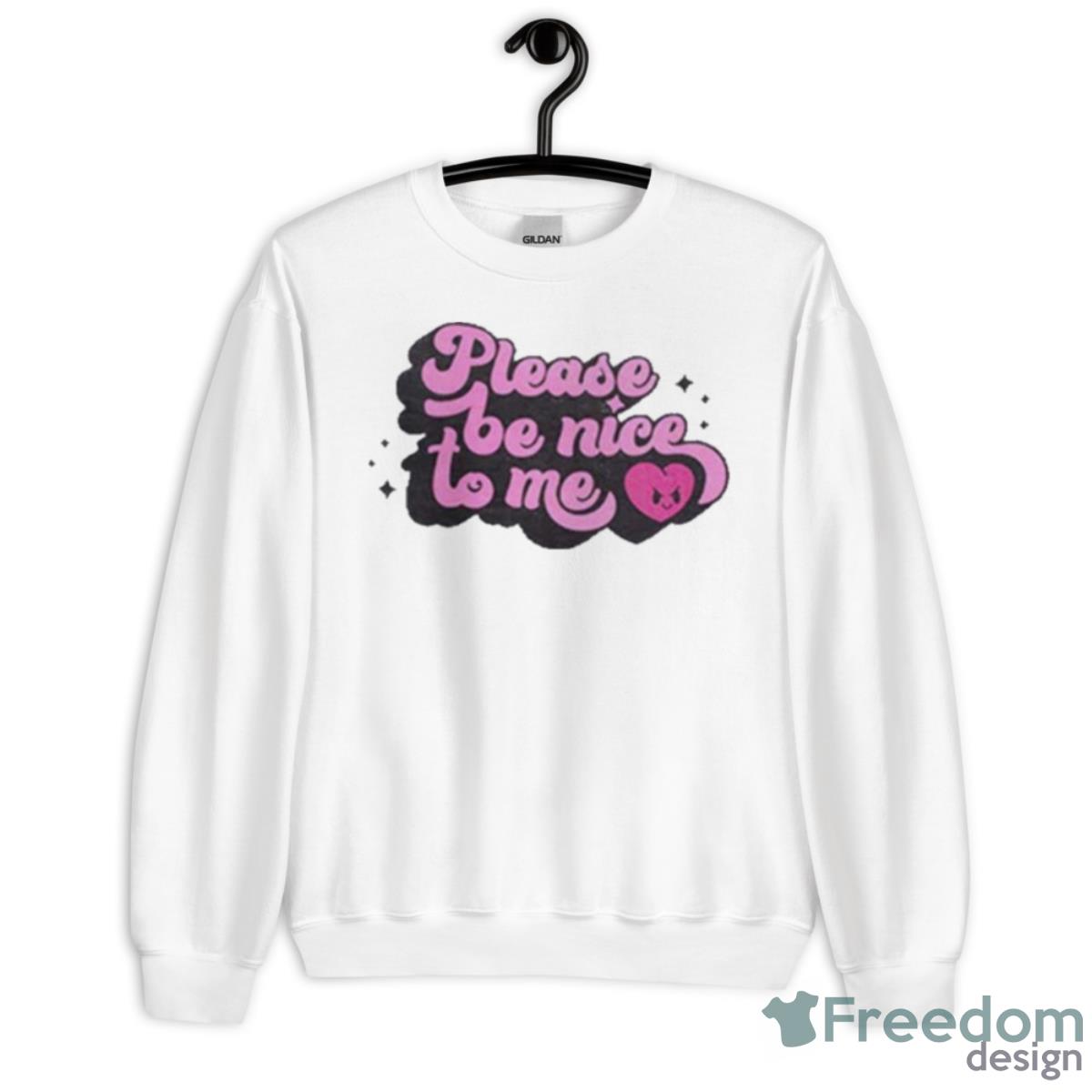 Please Be Nice To Me Logo Shirt - Unisex Heavy Blend Crewneck Sweatshirt