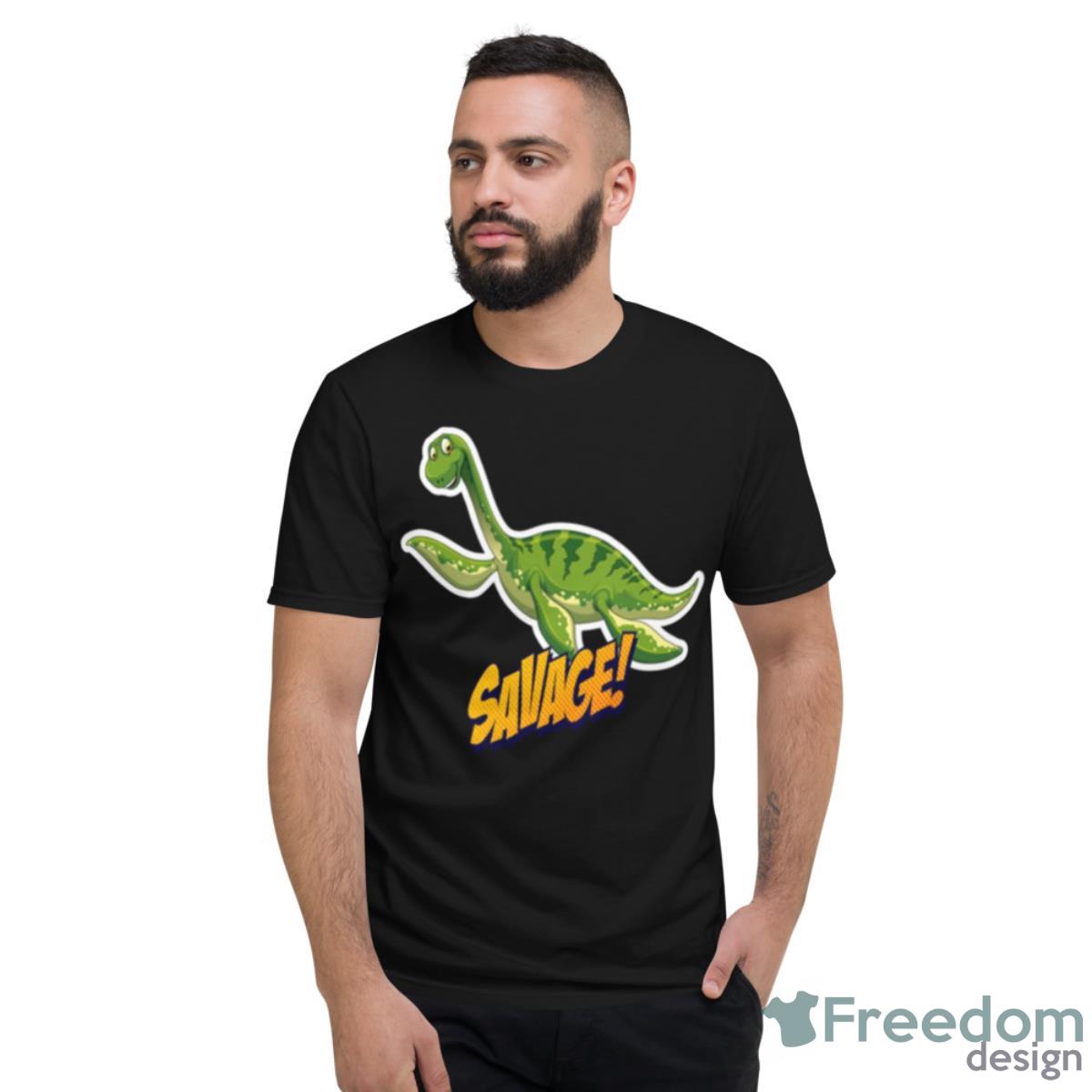 Plesiosaurus Plesiosauria Dinosaur Cute Cartoon Shirt - Short Sleeve T-Shirt