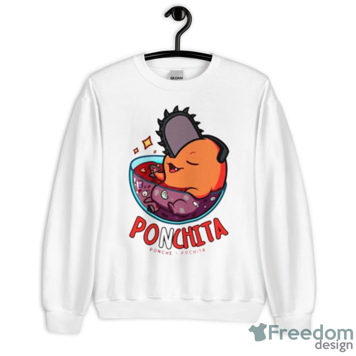 Ponchita Ponche Pochita Shirt - Unisex Heavy Blend Crewneck Sweatshirt